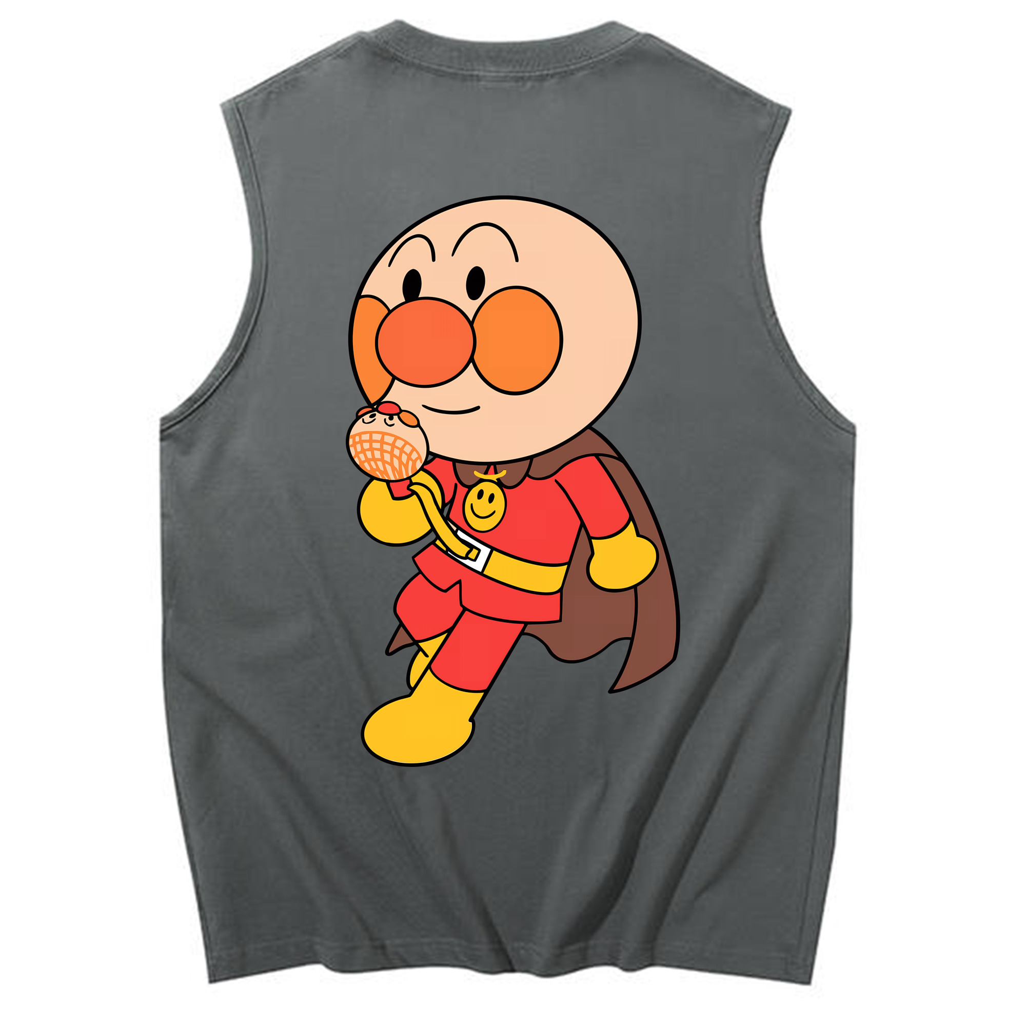 （画像用） アンパンマン Anpanman コットン100％タンクトップ（背面プリント）